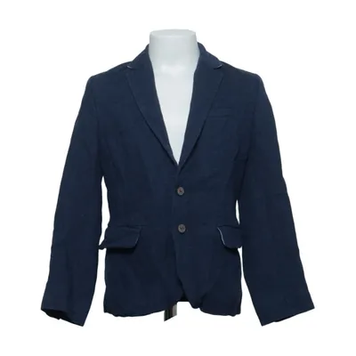 Blazer (Blue) from H&M Cotton, Linen, Polyester