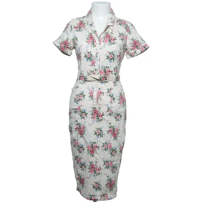 Långklänning (Beige, Flerfärgad) från Collectif Vintage Bomull, Elastan