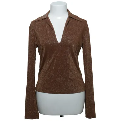 Bluse (Braun) von Naja Lauf Acetat, Elasthan, Metallfaser, Polyamid