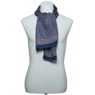 Suit scarf (Blue, Multicolored) Silk, Wool