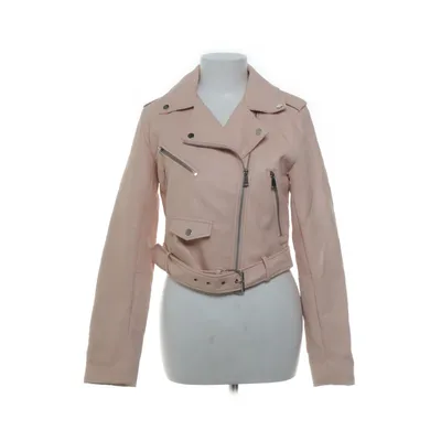 Bikerjakke (Pink) fra Stradivarius Polyurethan