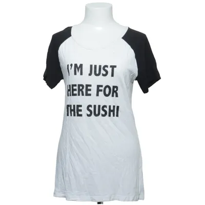 T-shirt (Vit, Svart) från Nikkie Bomull, Viskos
