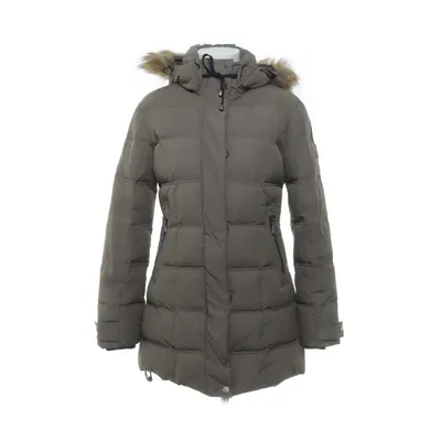Down coat (Beige) from Vannucci Down, Feather, Polyamide, Polyester
