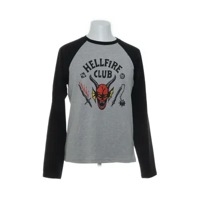 Baseball T-shirt (Gray, Black, Multicolored) from Stranger Things Cotton, Polyester