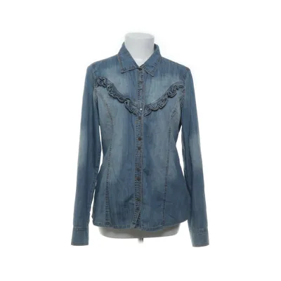 Denim blouse (Blauw) van Perfect Jeans Gina Tricot Katoen