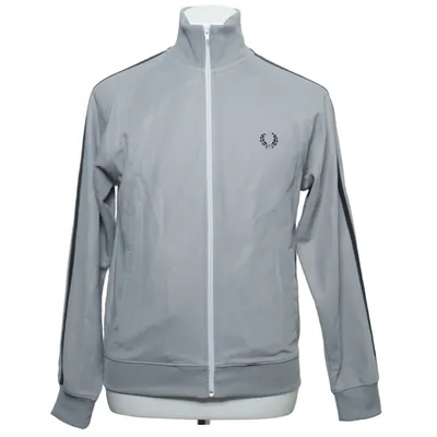 Trainingsjacke (Grau, Schwarz) von Fred Perry Baumwolle, Polyester