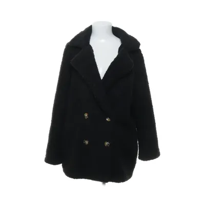 Manteau (Noir) de Ecowish Élasthane, Polyester