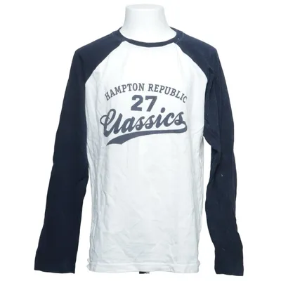 Baseballtröja (Blå, Vit) från Hampton Republic Bomull