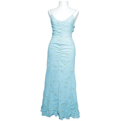 Maxi jurk (Blauw, Geel, Meerkleurig) van Adoore Viscose