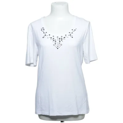 T-shirt (Blanc) de Biba Élasthane, Viscose