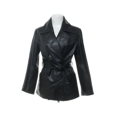 Läderkappa (Svart) Skinn, Mocka