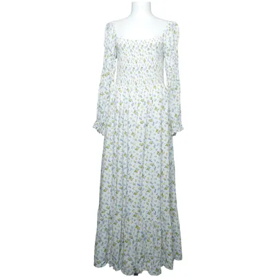Maxi dress (White, Blue, Yellow) from Cita Maass x About You Viscose