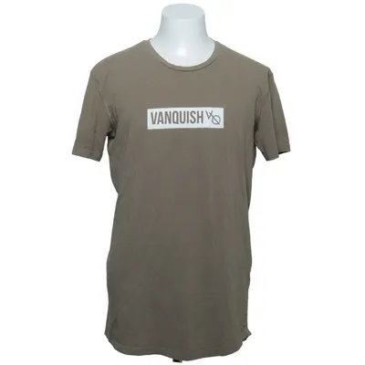 T-shirt (Bruin) van Vanquish Katoen, Elastaan