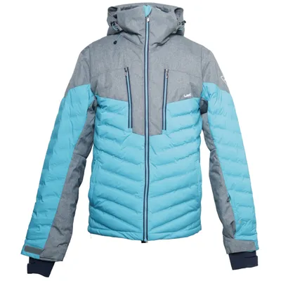 Ski jacket (Blue, Gray) from Wedze Down, Feather, Polyamide, Polyester