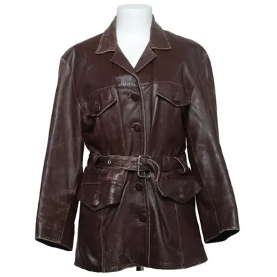 Leather jacket (Brown) from B&S Leather, Polyester