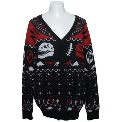 Cardigan (Noir, Rouge, Blanc) de Jurassic Park Acrylique, Coton