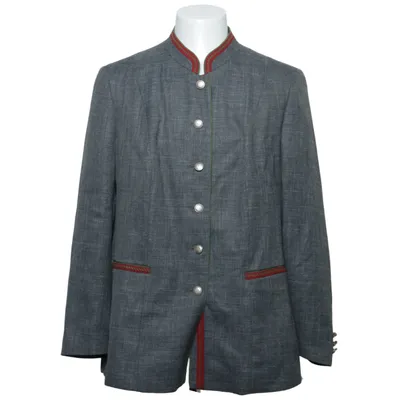 Blazer (Gris) de H. Moser Acétate, Lin, Polyester, Laine