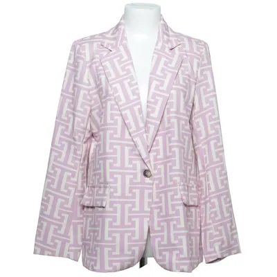 Blazer (Violet, Beige) de Zabaione Élasthane, Polyester