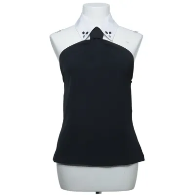 Halter neck top (Gray, White) from Rinascimento Elastane, Polyester
