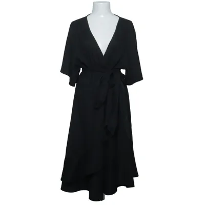 Wrap dress (Black) from Ellos Elastane, Polyester