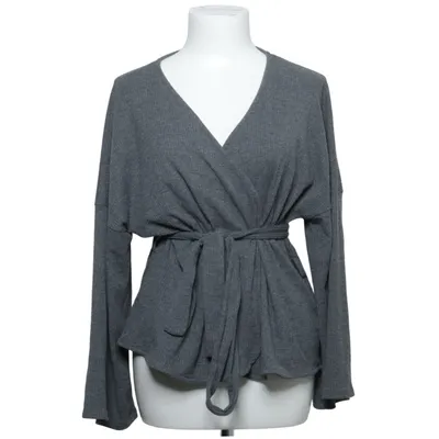 Wrap cardigan (Gray) from Happy Holly Elastane, Polyester, Viscose