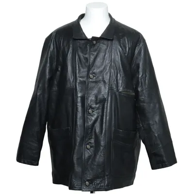 Manteau en cuir (Noir) de Woodlands Cuir, Polyester