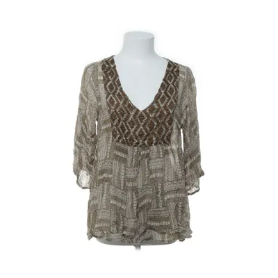 Blouse (Brown, White, Multicolored) from Indiska Viscose