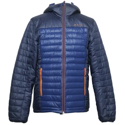 Windjack (Blauw, Grijs, Oranje) van Quechua Dons, Veer, Polyamide, Polyester