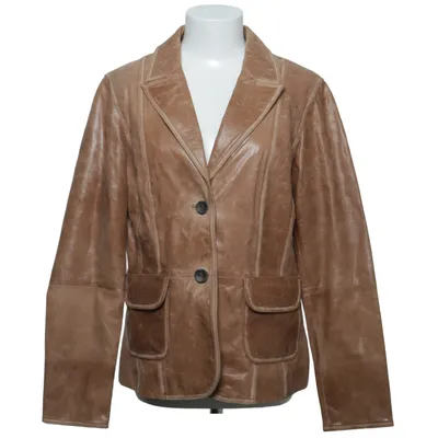 Leather blazer (Brown) from Prêt à Porter Leather, Polyester
