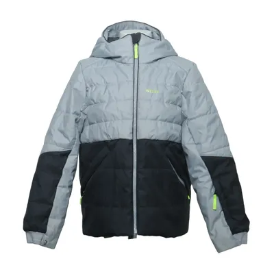 Ski jacket (Gray, Black) from Decathlon Polyester, Polyurethane