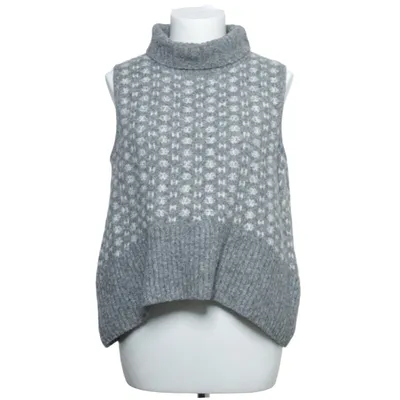 Slipover (Grå, Vit) från Hést Akryl, Alpackaull, Elastan, Nylon