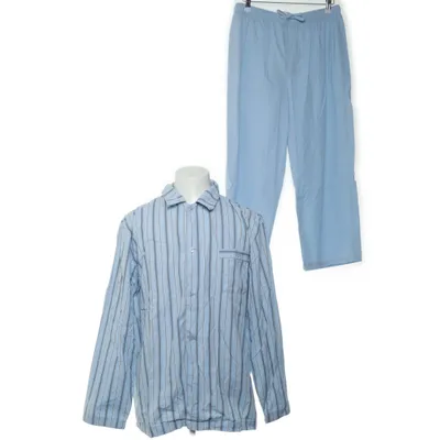 Pyjamas (Blå, Vit) från JBS Bomull