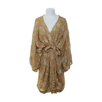 Kimono (Brun, Guld) fra Indiska Metallfiber, Viscose