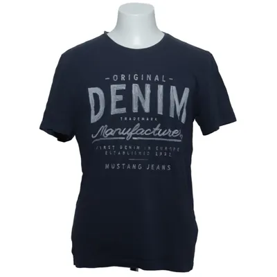 T-shirt (Basic Print Tee) from Mustang True Denim Cotton