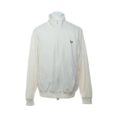 Huvtröja (Vit) från Fred Perry Bomull, Elastan, Återvunnen polyester