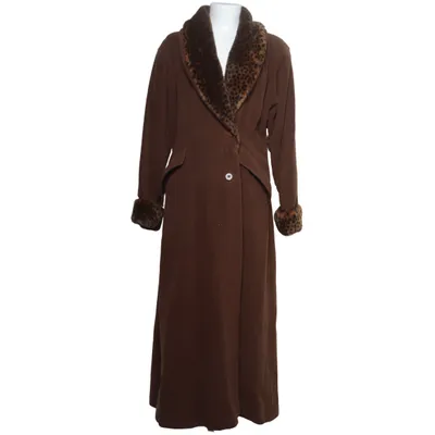 Vinterkappa (Brun, Flerfärgad) från Flare Collection Acetat, Akryl, Bomull, Polyamid, Polyester, Ull