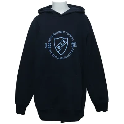 Capuchon sweater (Blauw) van Djurgårdens IF Katoen, Gerecycled polyester