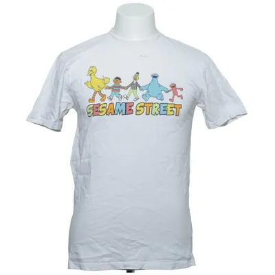T-shirt (Hvid, Flerfarvet) fra Sesame Street Bomuld