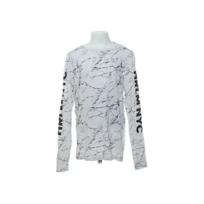 Långärmad t-shirt (Vit, Svart) från Download Bomull