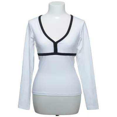Lange mouwen shirt (Wit, Zwart) van Mod Katoen, Elastaan, Polyester