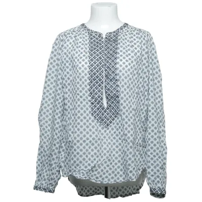 Blouse (White, Blue) from Hunkydory Essentials Cotton