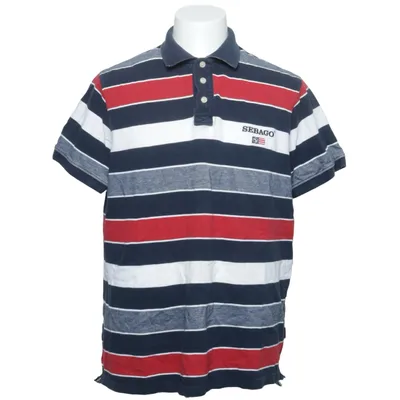 Pikétröja (Blå, Röd, Vit) från Sebago Bomull
