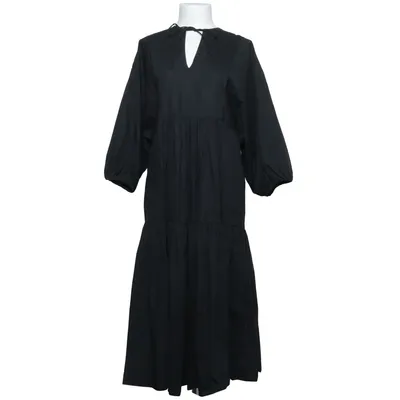 Maxi dress (Black) from Oysho Cotton, Lyocell