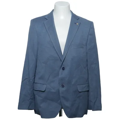 Blazer (Blue) from Luigi Morini Cotton, Linen, Polyester, Viscose