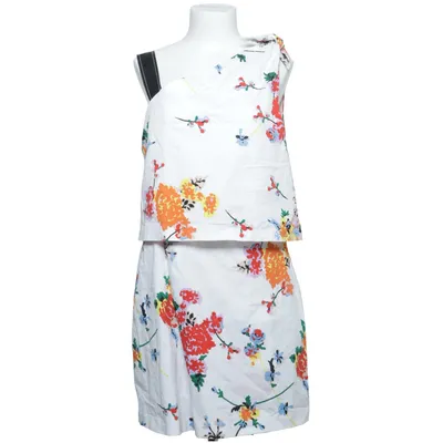 Dress (White, Multicolored) from Sportmax Code Cotton, Elastane