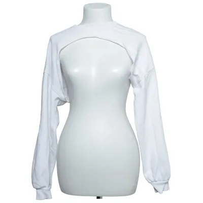 Crop top (Vit) från Bershka Bomull, Elastan