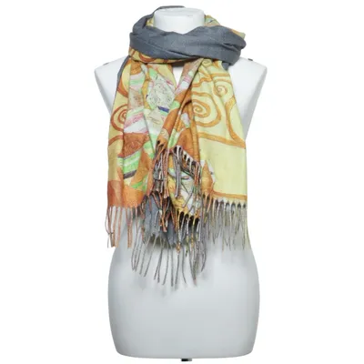 Scarf (Yellow, Brown, Multicolored) Viscose, Wool