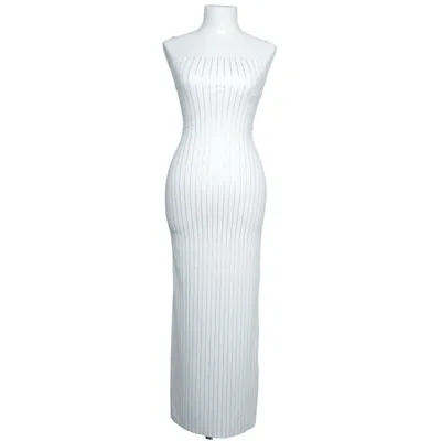 Klänning (Vit, Silverfärgad) från Eyyo Atelier Elastan, Polyester