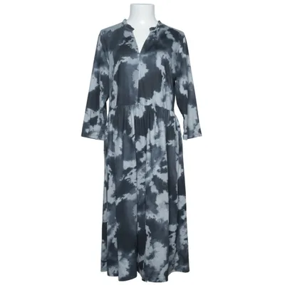 Robe longue (Gris, Blanc) de Luxzuz Élasthane, Polyester