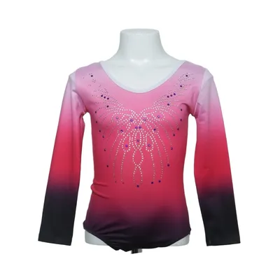 Justaucorps de gymnastique (Rose, Rouge, Noir)